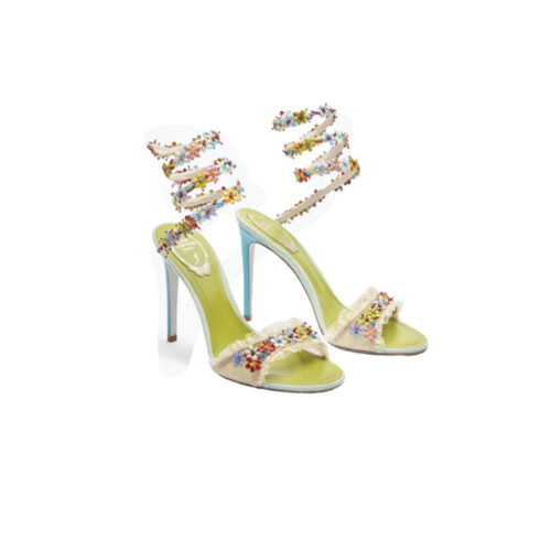 RENE CAOVILLA 26ss Jeweled BLOOM SANDAL 105