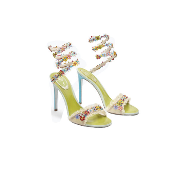 RENE CAOVILLA 26ss Jeweled BLOOM SANDAL 105