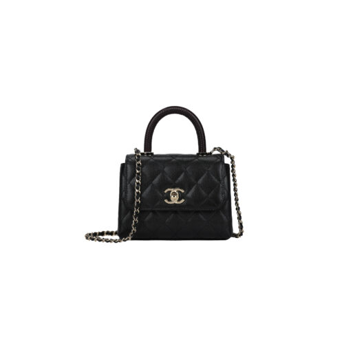 CHANEL Mirco Cocohandle Grained Calfskin