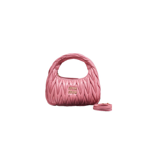 MiuMiu Wander matelassé nappa leather hobo bag
