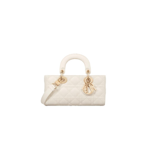 hfwrocfr DIOR Lady D-Joy Bag Cannage Lambskin Latte