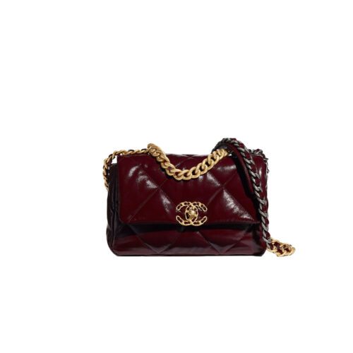 hjretbsrt CHANEL Shiny Calfskin 19Flap bags
