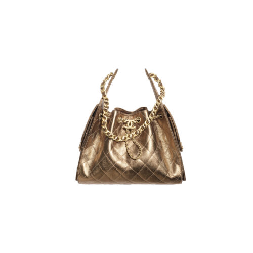 hnuewcewc CHANEL 26C 25Bag Caviar leather In Metallic Bronze