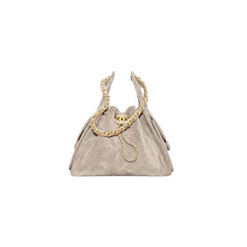huigy CHANEL 25 Hobo Bag Suede in Grey