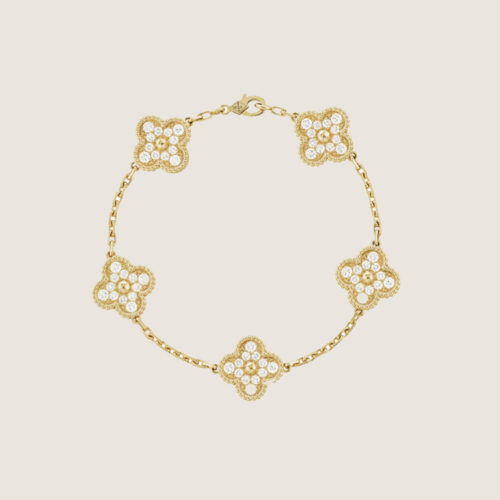 hyhdt VCA Vintage Alhambra pendant- Full Diamonds
