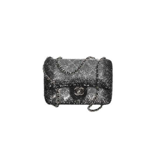 hythbth CHANEL Flag Bag Quilted Gradient Sequins & Ruthenium-Finish Metal