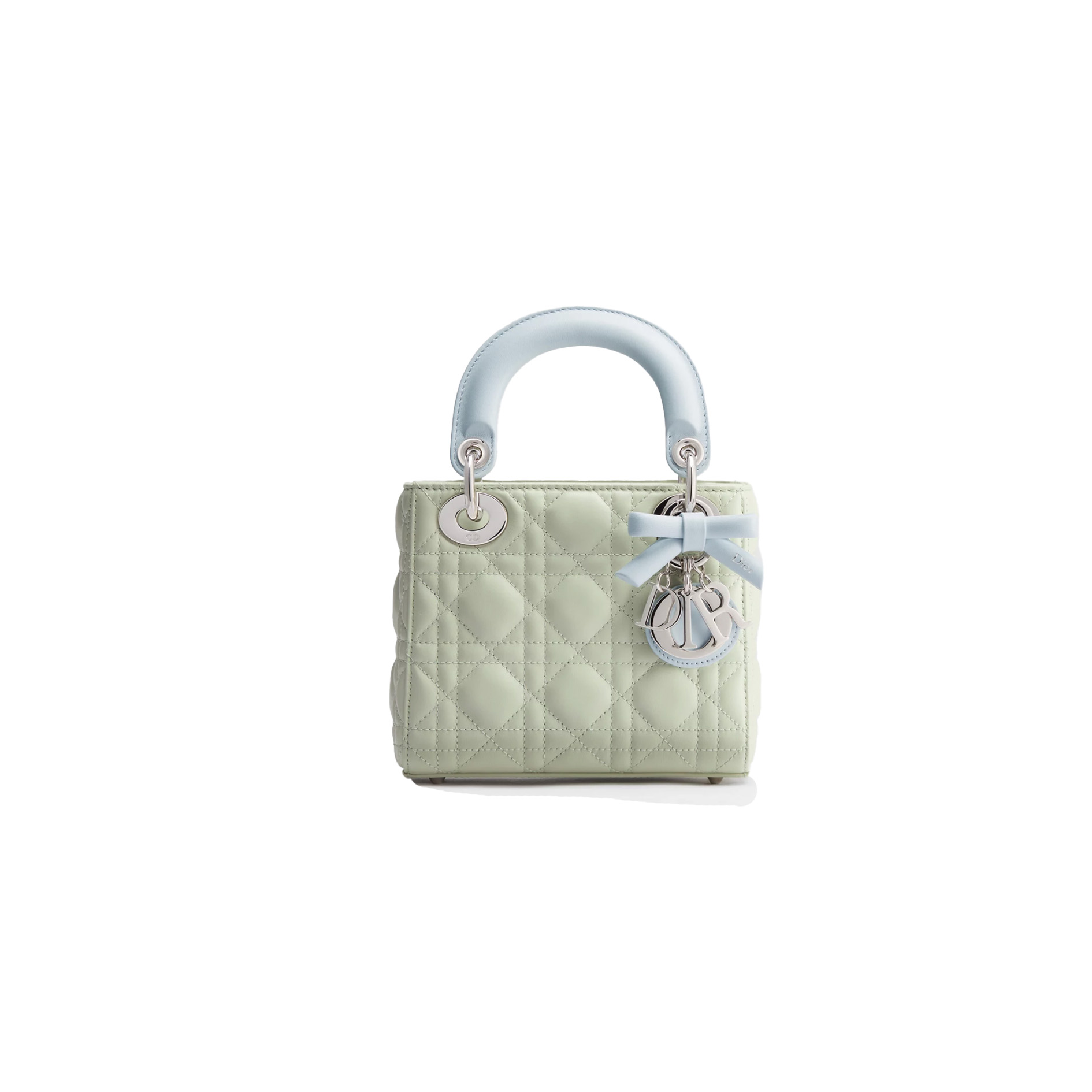 jceprcr Mini Lady Dior Bag with Chain Two-Tone Green and Blue Cannage Lambskin