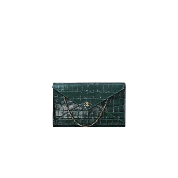 CHANEL Clutch with Leather Strap