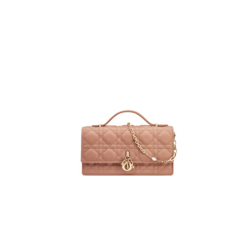 jwfiwww Mini My Dior Bag Powder Rose des Vents Cannage Lambskin