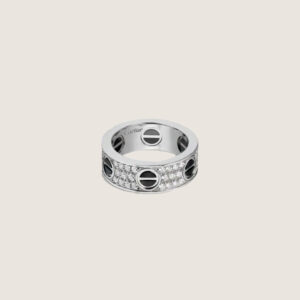 Cartier Love diamond-paved ceramic White gold