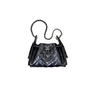 CHANEL 26C 25Bag Aged Calfskin In Black