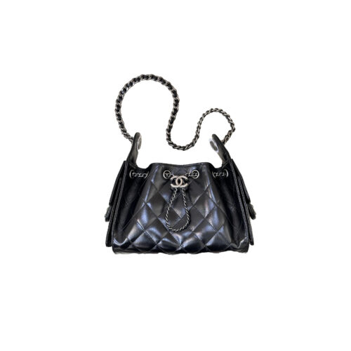 CHANEL 26C 25Bag Aged Calfskin In Black