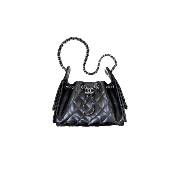 CHANEL 26C 25Bag Aged Calfskin In Black