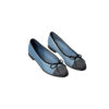 CHANEL Denim Printed Quilt CC Cap Toe Ballerina Flats Ndheuwec 100x100