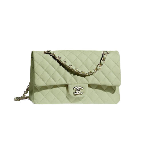 ndweu CHANEL Classique Flap Medium Handbag Caviar Leather