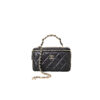 CHANEL 23K Logo Handle Lambskin Box Makeup Bag Nfeirvgt 100x100