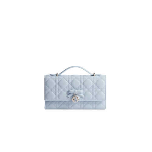 My Dior Mini Bag Ice Blue Cannage Lambskin
