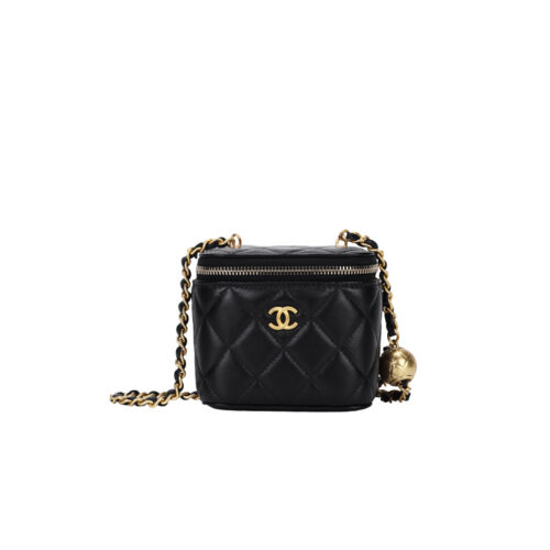 nmsuekvhs CHANEL 24K Lambskin MINI Vanity Bag