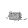 CHANEL Vanity MINI Flap Bag Silver Nvfklsj 100x100