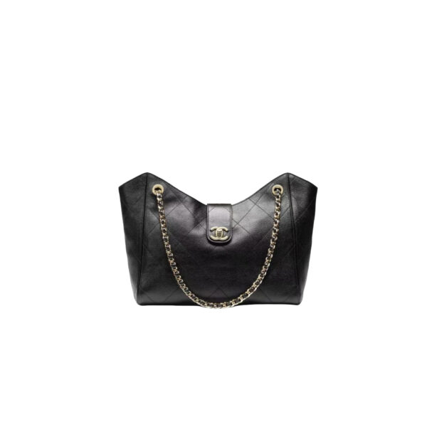CHANEL Tote Bag Grained Calfskin