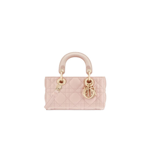 DIOR Micro Lady D-Joy Cannage Lambskin Pink