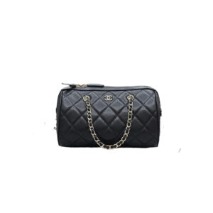 CHANEL 25P Caviar Leather Bowling Bag