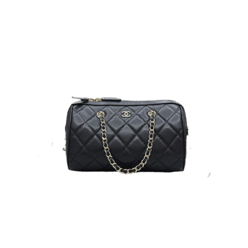 nxbwcc CHANEL 25P Caviar Leather Bowling Bag