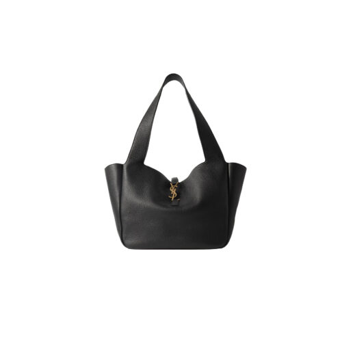 q YSL Le5À7 Bea textured-leather tote bag