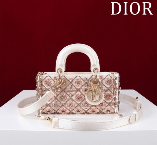 Small Lady D-joy Tas Flower Cannages Calfskin