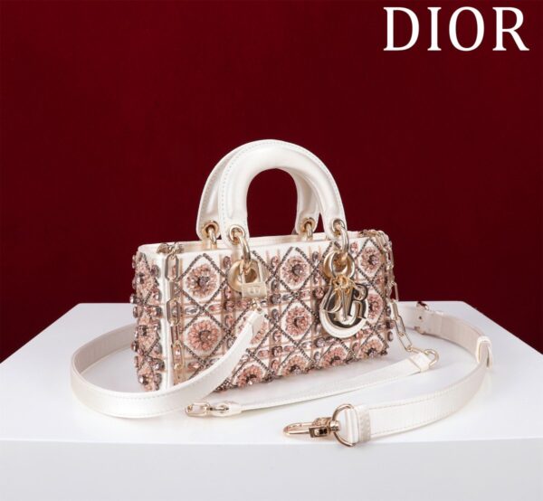 Small Lady D-joy Tas Flower Cannages Calfskin