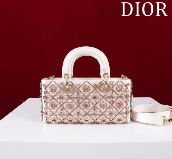 Small Lady D-joy Tas Flower Cannages Calfskin