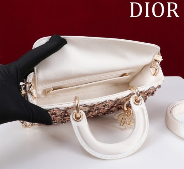 Small Lady D-joy Tas Flower Cannages Calfskin