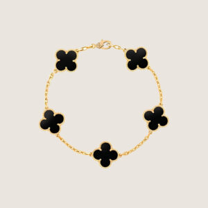 VCA Vintage Alhambra pendant- Black Agate