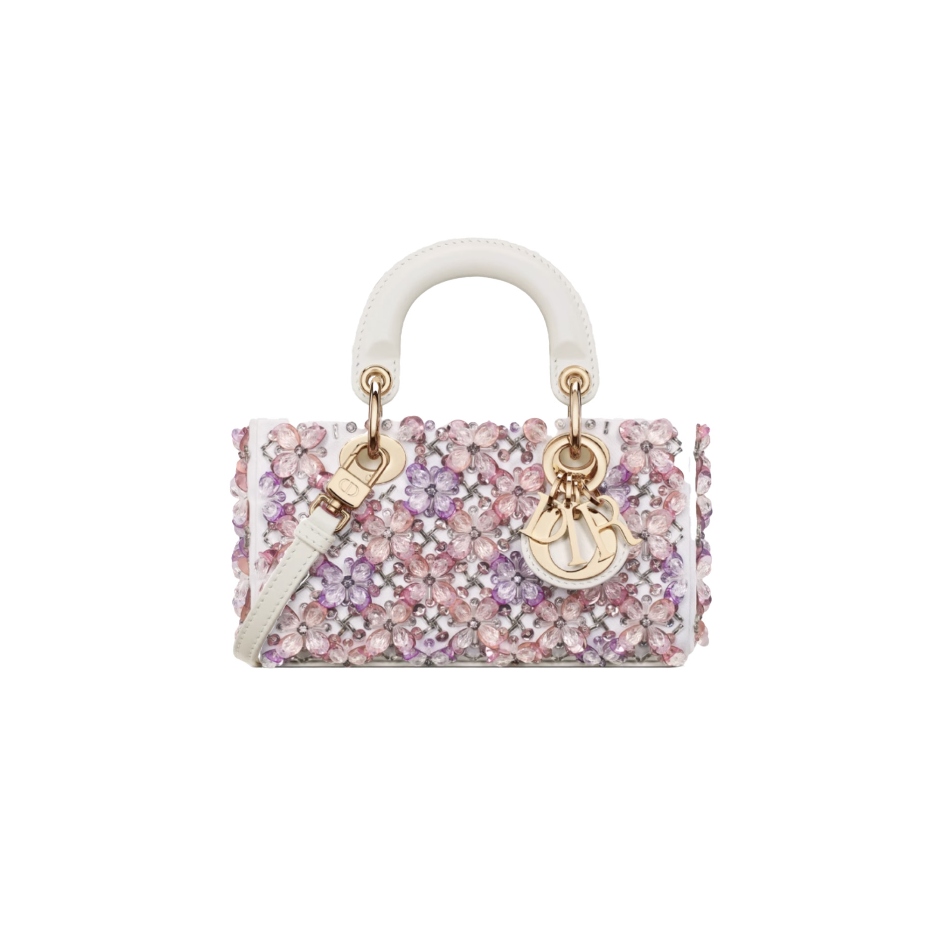 v-f-v-f-d DIOR Lady D-joy Embroidered flowers embroidery in Calfskin