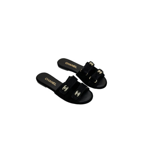 CHANEL Mules Suede Kidskin