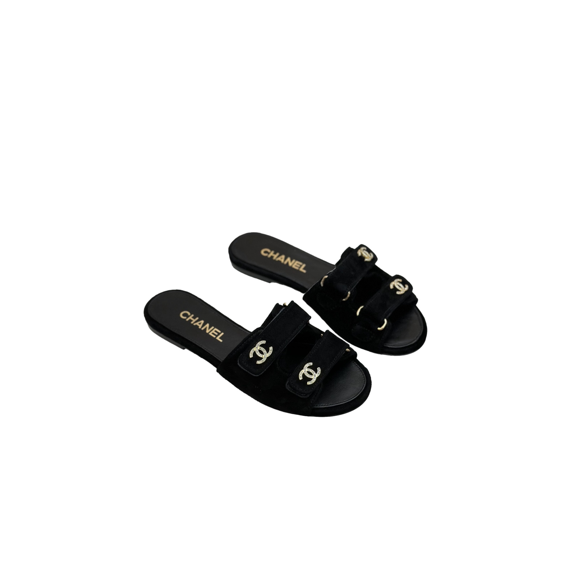 vberovherr CHANEL Mules Suede Kidskin