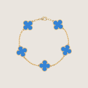 VCA Vintage Alhambra pendant- Blue Agate