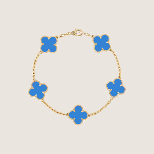vsv VCA Vintage Alhambra pendant- Blue Agate