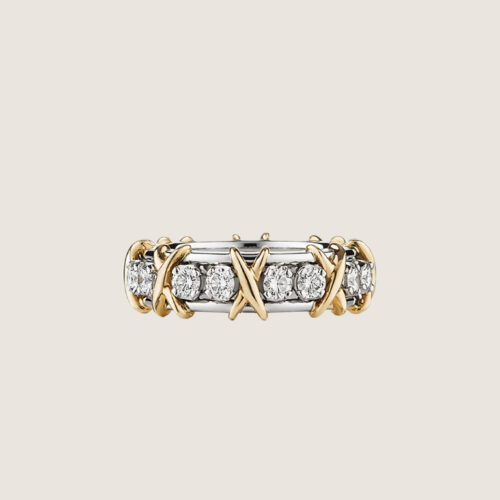 Tiffany Sixteen Stone Ring in Platinum with 16 Diamonds