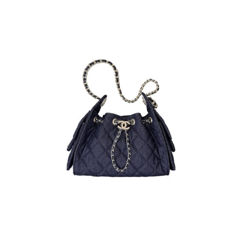 CHANEL 25bag Denim Dark Blue