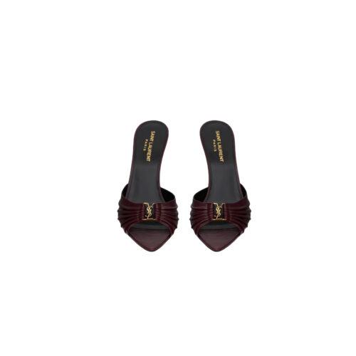 YSL Babylone Smooth Leather Mules
