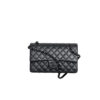 chanel so black medium lambskin flap bag