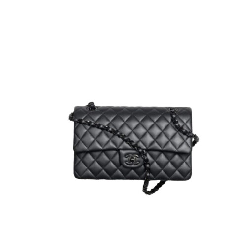 chanel so black medium lambskin flap bag chanel so black medium lambskin flap bag