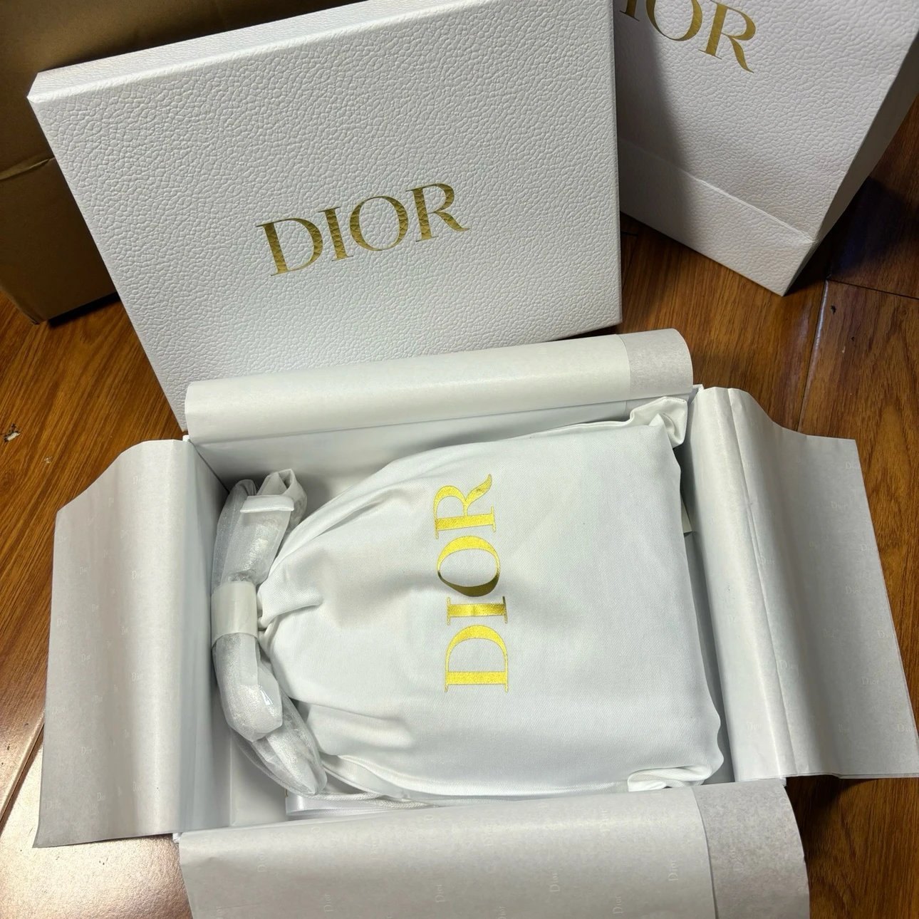 DIOR MINI Lady D-Joy Bag Cannage Lambskin-Sand-Colored IMG 0857