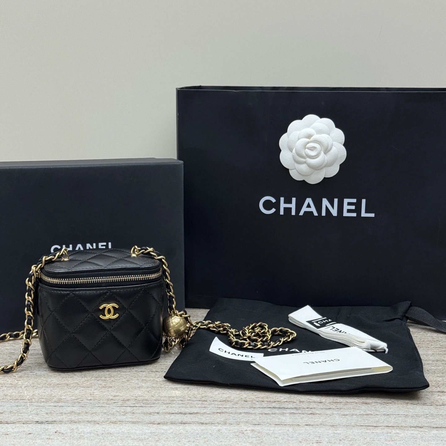 CHANEL 24K Lambskin MINI Vanity Bag IMG 3642