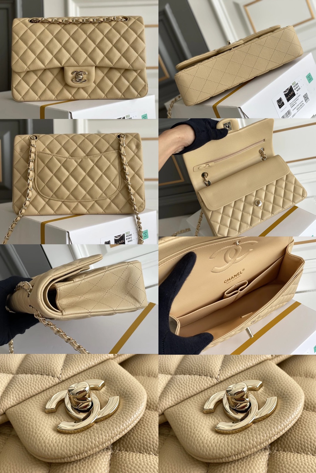 CHANEL Classique Flap Medium Handbag Caviar Leather Picsew 20250411201245