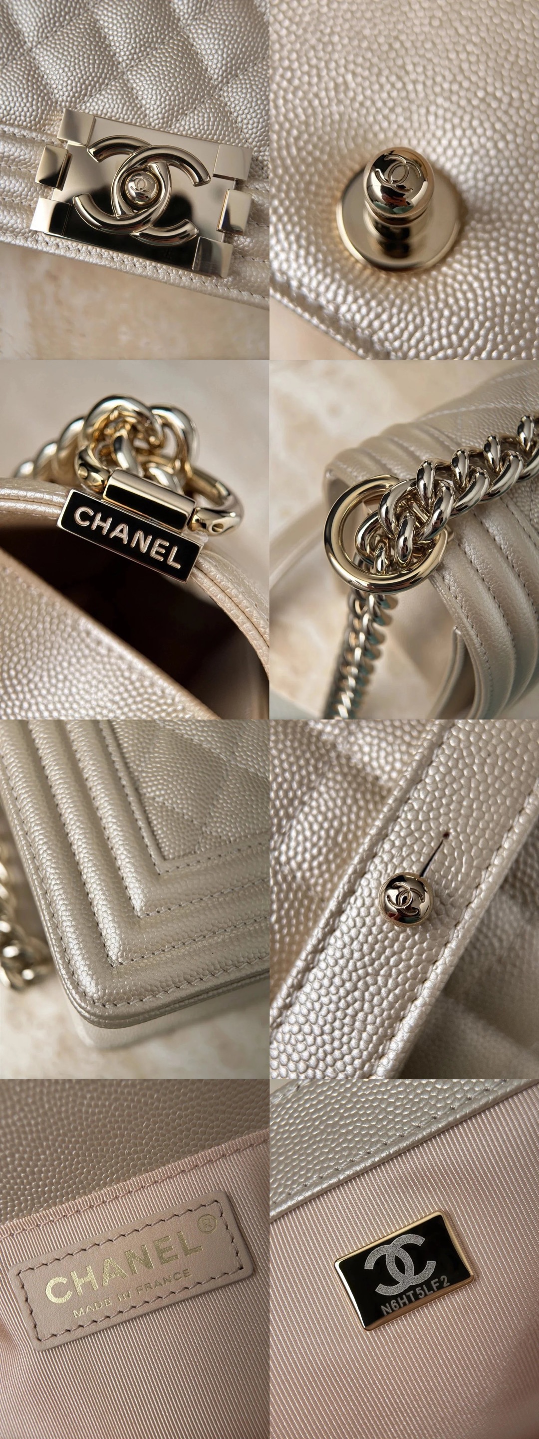 CHANEL Le Boy 25 Champagne Gold Bag Picsew 20251104170810