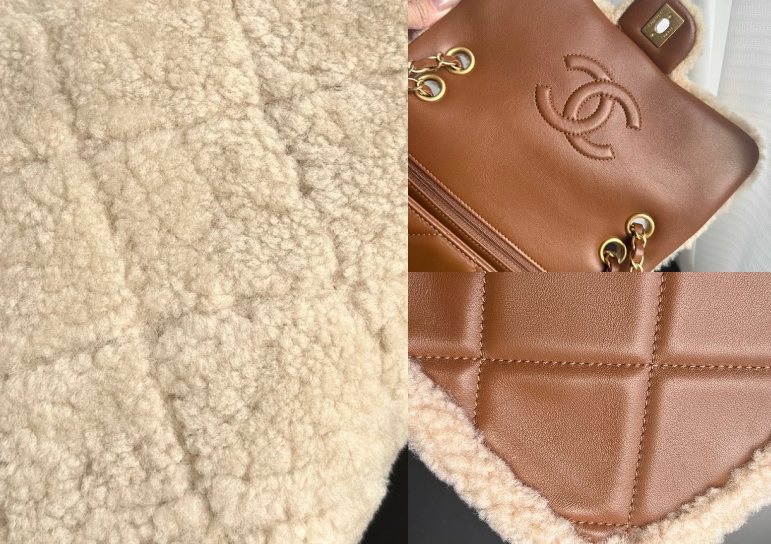 CHANEL 24K Teddy Bear-Shearling Flap Bag Picsew 20251112102649