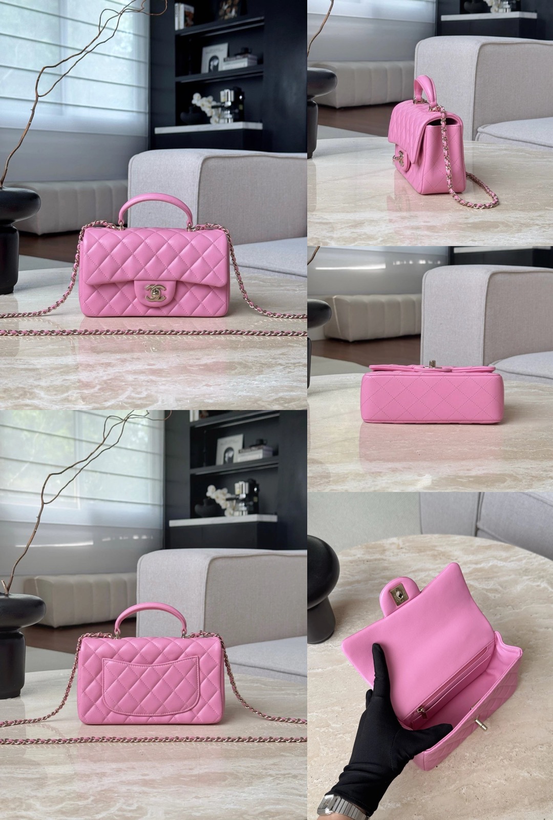 CHANEL MINI Classic Handbag With Top Handle Lambskin Picsew 20251217203720