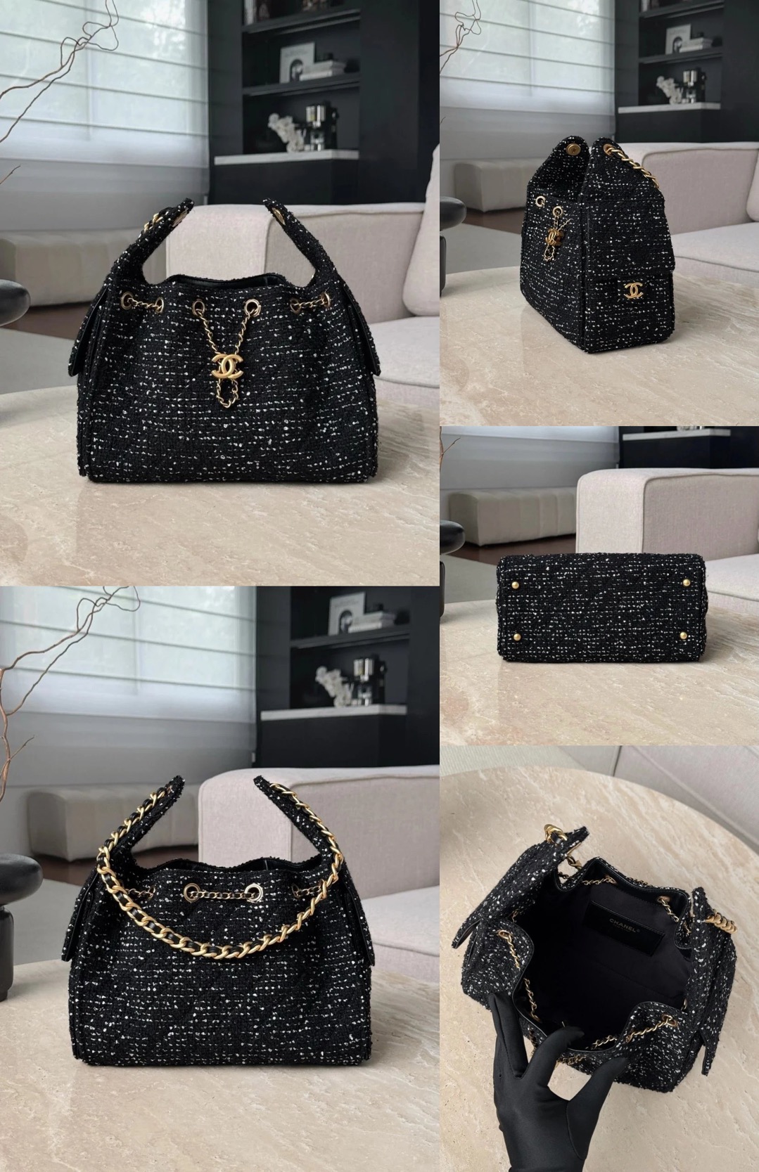 CHANEL 25 small handbag Wool tweed Picsew 20260225002407